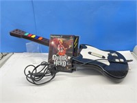 PS2 Guitar Hero Guitar with Game Disc