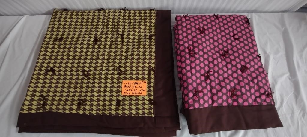 2 Blankets-60"x60" & 48"x72"