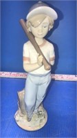 Lladro boy with bat