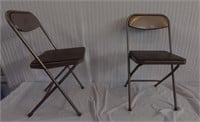2 Metal Foiding Chairs