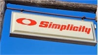 Simplicity lighted sign - in side shed