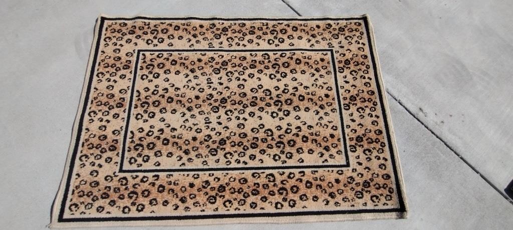 Leopard Print Rug 40" x 60""