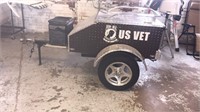 2 wheel small enclosed motorcycle trailer