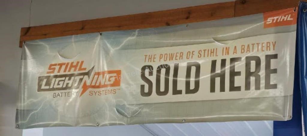 Banner - Stihl Lightning - 24" x 68" - in showroom