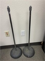 Lot of 2 Vintage Microphone Stands