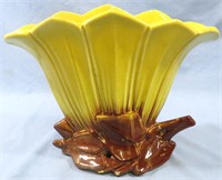 VINTAGE MCCOY POTTERY YELLOW & BROWN