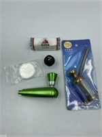 420 LOT 2 PIPES, FAUX LIGHTER STASH, ROLLER AND