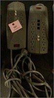 2 Surge protectors with on off switch