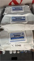 10 packs of hand, sanitizing wipes