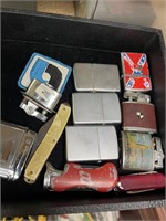 Lot of Vintage Lighters, some Zippo