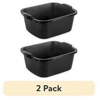 FM3532 (2 pack) Sterilite 18 Qt. Dishpan