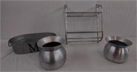 Metal Hanging Shelf-Tub-Containers