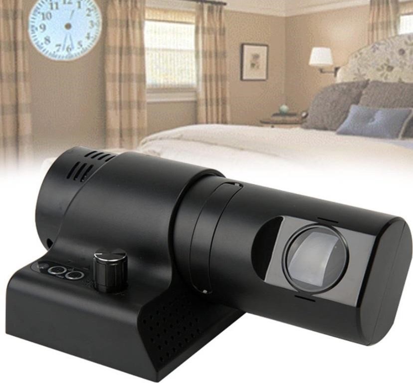 Retail$110 180° Projection Alarm Clock