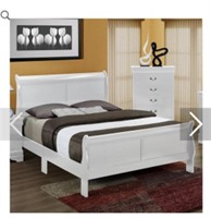 Louis Philip King Sleigh Bed (B3650-K-HBFB