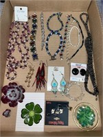 Earrings, Necklaces & Brooches