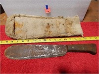 Large Knife 16-1/2" L Stamped (See Pics)