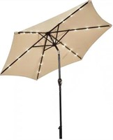 Retail$130 9ft Iron Solar Tilt Patio Umbrella