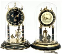 2 Vintage Dome Top Anniversary Clocks