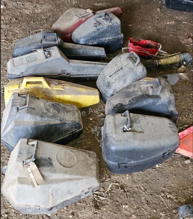 USED chainsaw cases - plastic, assorted sizes