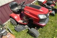 USED garden tractor - red with deck - B&S intek V-