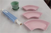 Porcelain Rolling Pin & Serving Trays