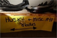 Husky & miscellaneous AYP blades- in parts room