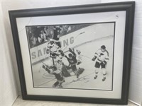 Framed Bobby Orr Print With Signature