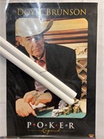 2 Signed Doyle Brunson Posters. Rolled.