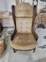 Wooden Framed Straight Chair