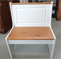 Wood Bench with Drawer  25" x 27"