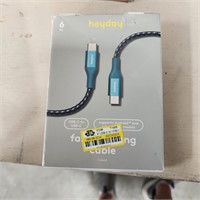 6' USB-C to USB-C Braided Cable - Heyday™ Ocean Te