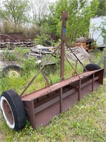 Old 8' Pull Planter -top is missing/box not rusted