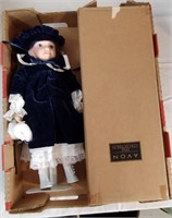 Ceramic Avon Doll in box 15"