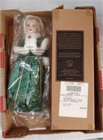 Ceramic Avon Doll in box 15"