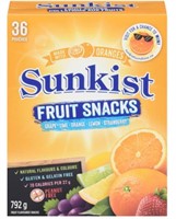 80-Pk Sunkist Fruit Snacks, 22g