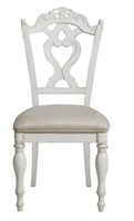 Lexi Tufted Cotton Distressed Side Chair