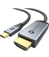 USB C to HDMI Cable 4K, WARRKY 3.3ft