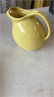 Marcrest Stoneware Yellow Pitcher