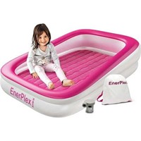 EnerPlex Kids Inflatable Bed w/ Pump  Pink