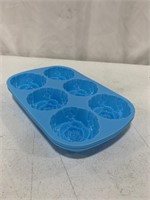 SILICONE ROSE ICE TREYS 10 x6IN 3PCS