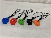 5PCS SILICONE ORAL MOTOR AIDS CHEWY NECKLACES FOR