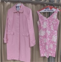 Womens Jones New York Summer Dress & Coat sz Large