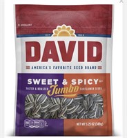 DAVID SWEET AND SPICY SUN FLOWER SEEDS 12PCS BB