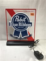 Pabst Blue Ribbon Beer Advertising Table Light