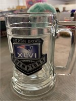 Super bowl xlvi glass mug