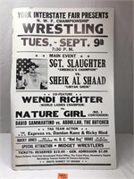 Vintage York Fair Wrestling Poster