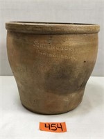 Vintage Cowden and Sons Stoneware Crock with Handl