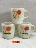 Vintage Anchor Hocking McDonalds Coffee Mugs