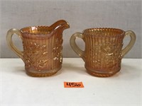 Vintage Marigold Iridescent Carnival Glassware