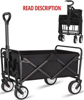 $69  Collapsible Wagon  Beach Cart  Matte Black